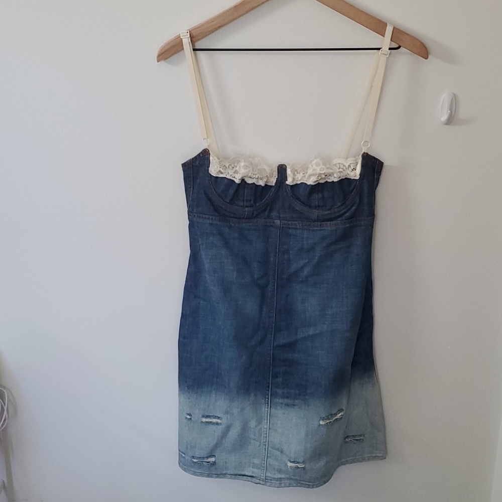Vtg D&G Denim Corset Dress